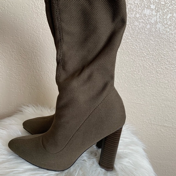 Olive ankle boots - Picture 3 of 5